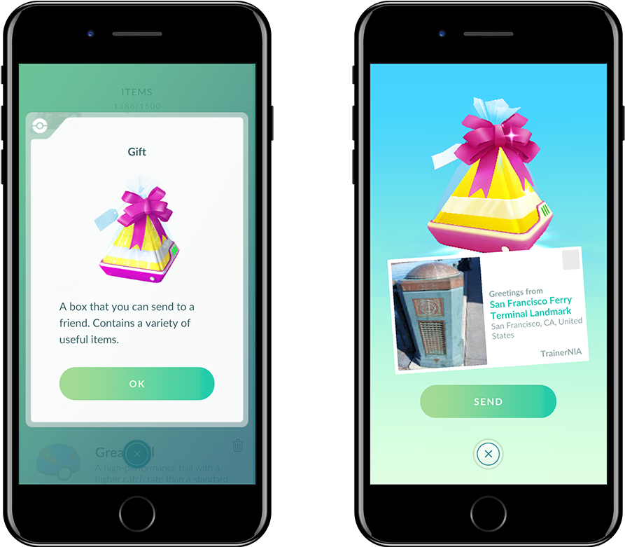 Download Niantic Doesn T Say Exactly What Those Helpful Items Pokemon Go Friend Gift Full Size Png Image Pngkit