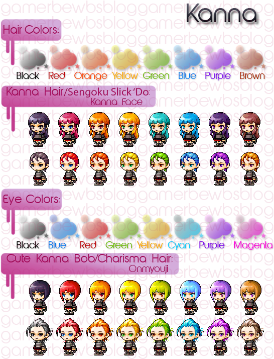 Kanna Skills - [moh2] - Maplestory Kanna Hair (550x720), Png Download