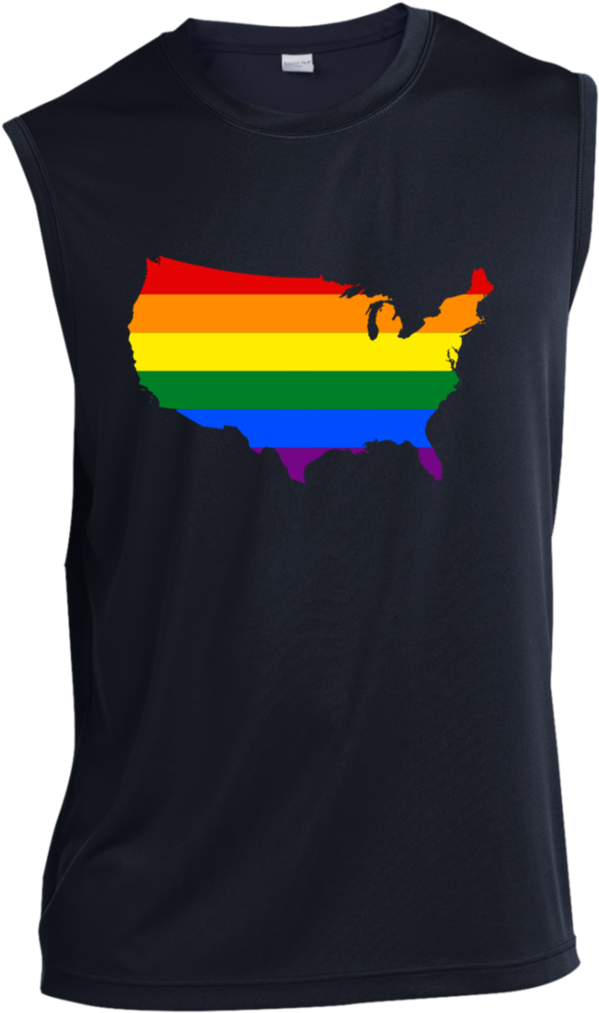 Lgbt Flag Maps Of American Usa Shirts Pride Month 2018 - Re2pect Unisex Hoodies (1024x1024), Png Download