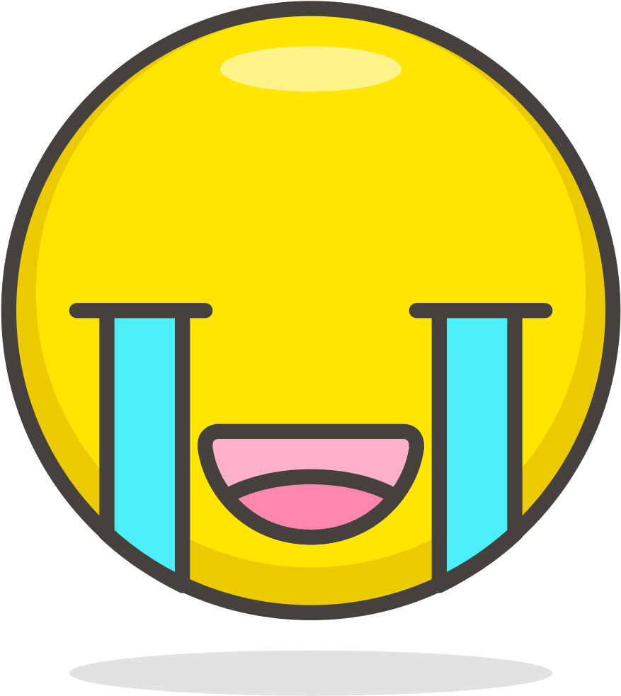 057 Loudly Crying Face - Scalable Vector Graphics (1024x1024), Png Download