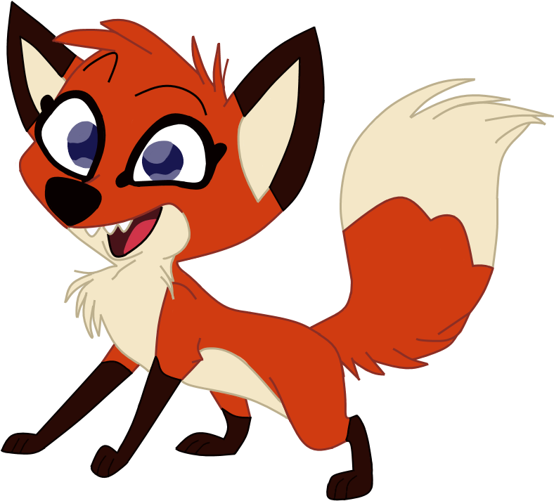 Jungledyret Hugo Rita Fox Drawing Vector By Emilynevla - Lps Fox Drawing (831x776), Png Download