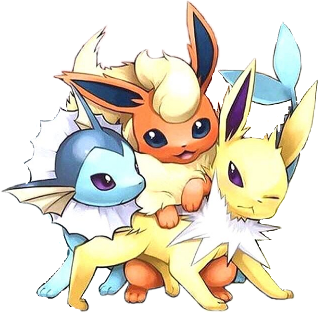 Original Eeveelutions (480x498), Png Download