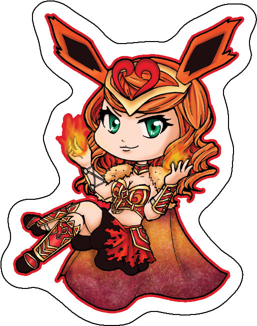 Battle Mage Flareon Keychain - Keychain (700x700), Png Download