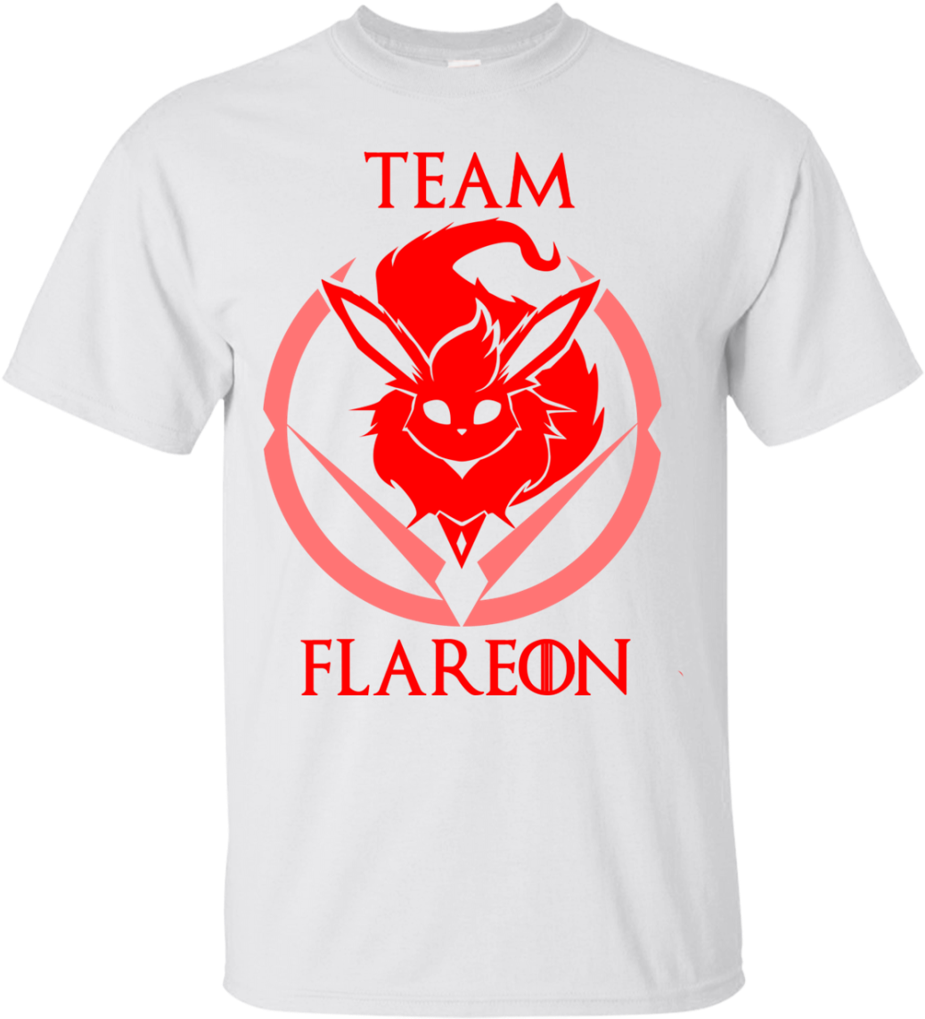 Team Valor Flareon Tee/hoodies - Team Valor Flareon Tee/hoodies - Custom Ultra Cotton (1155x1155), Png Download