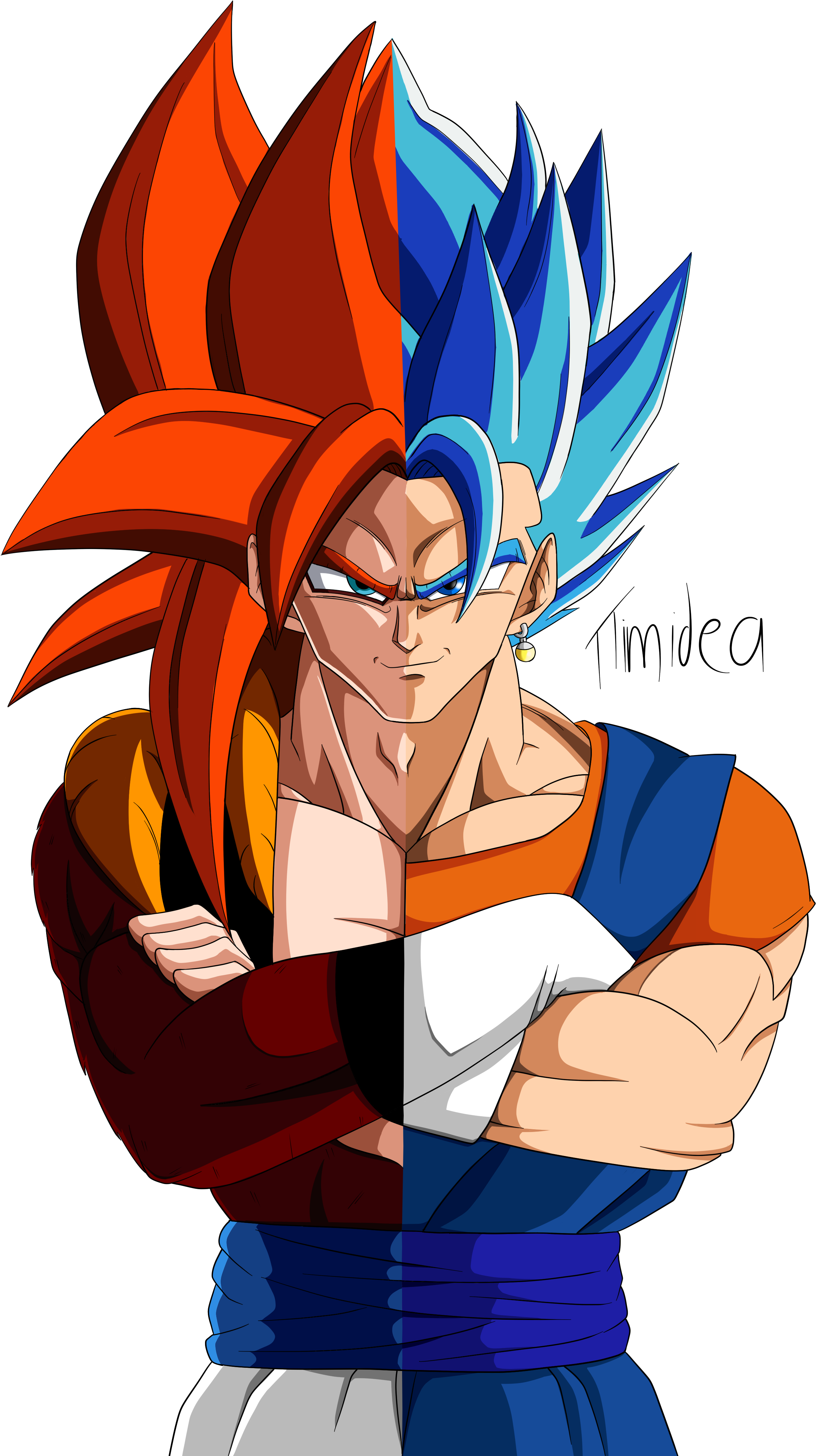 Welcome To Reddit, - Vegetto Y Gogeta (3250x4875), Png Download