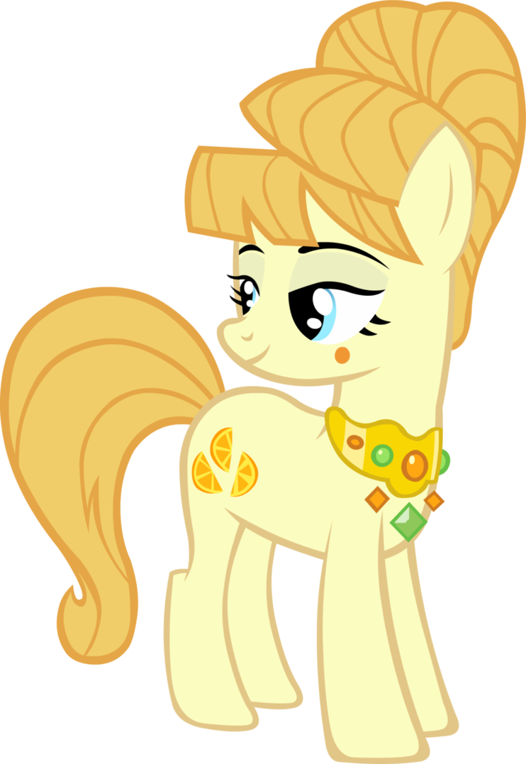 Annoying Orange Does Pony Segment - My Little Pony Aunt Orange (742x1077), Png Download