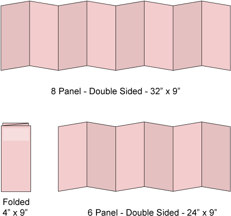 8 Panel Custom Folding Map Format - Folding Map Dimensions (490x490), Png Download