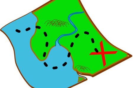 Image Freeuse Stock Cliparts - Treasure Map Clip Art (450x300), Png Download