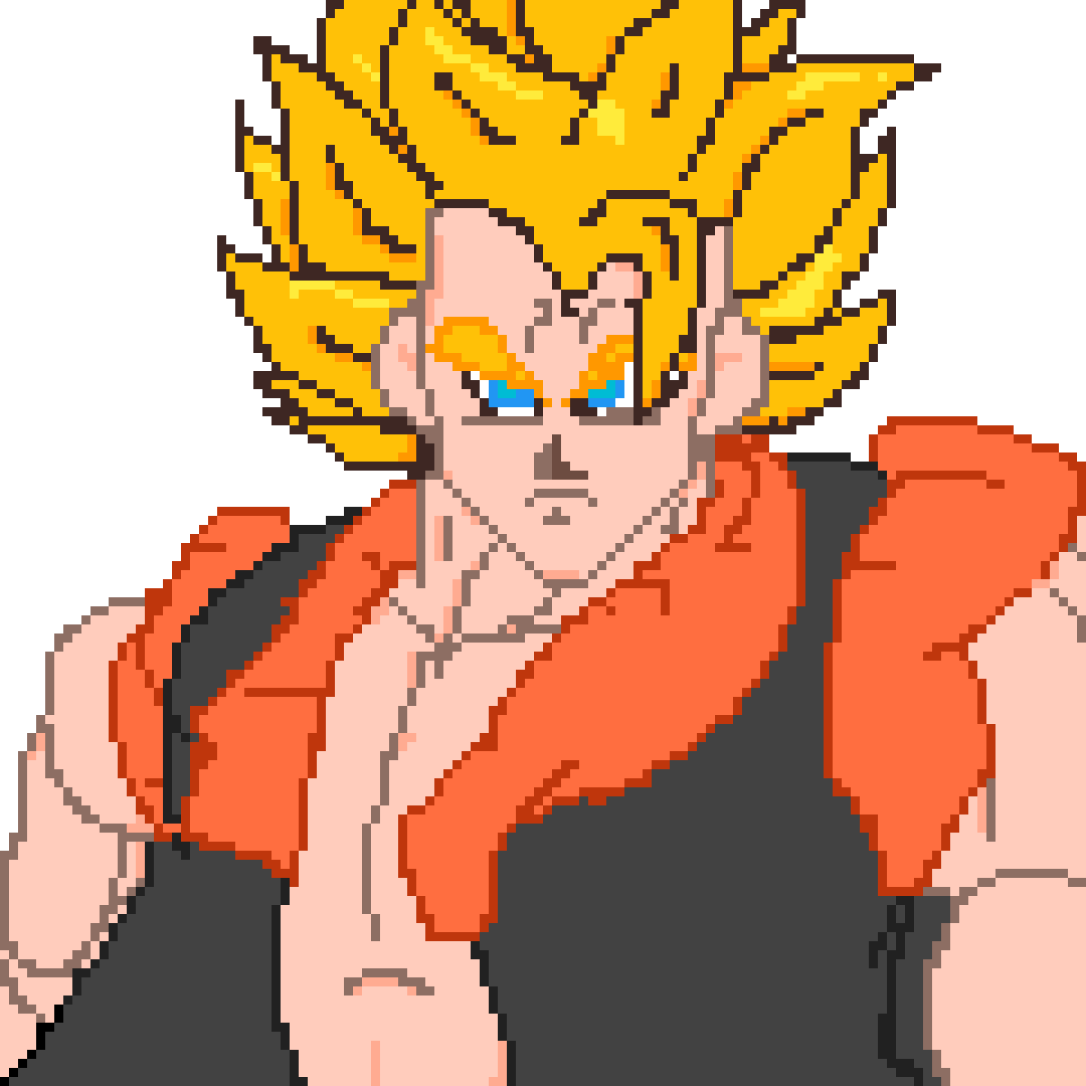 Gogeta Portrait - Superjail (1200x1200), Png Download