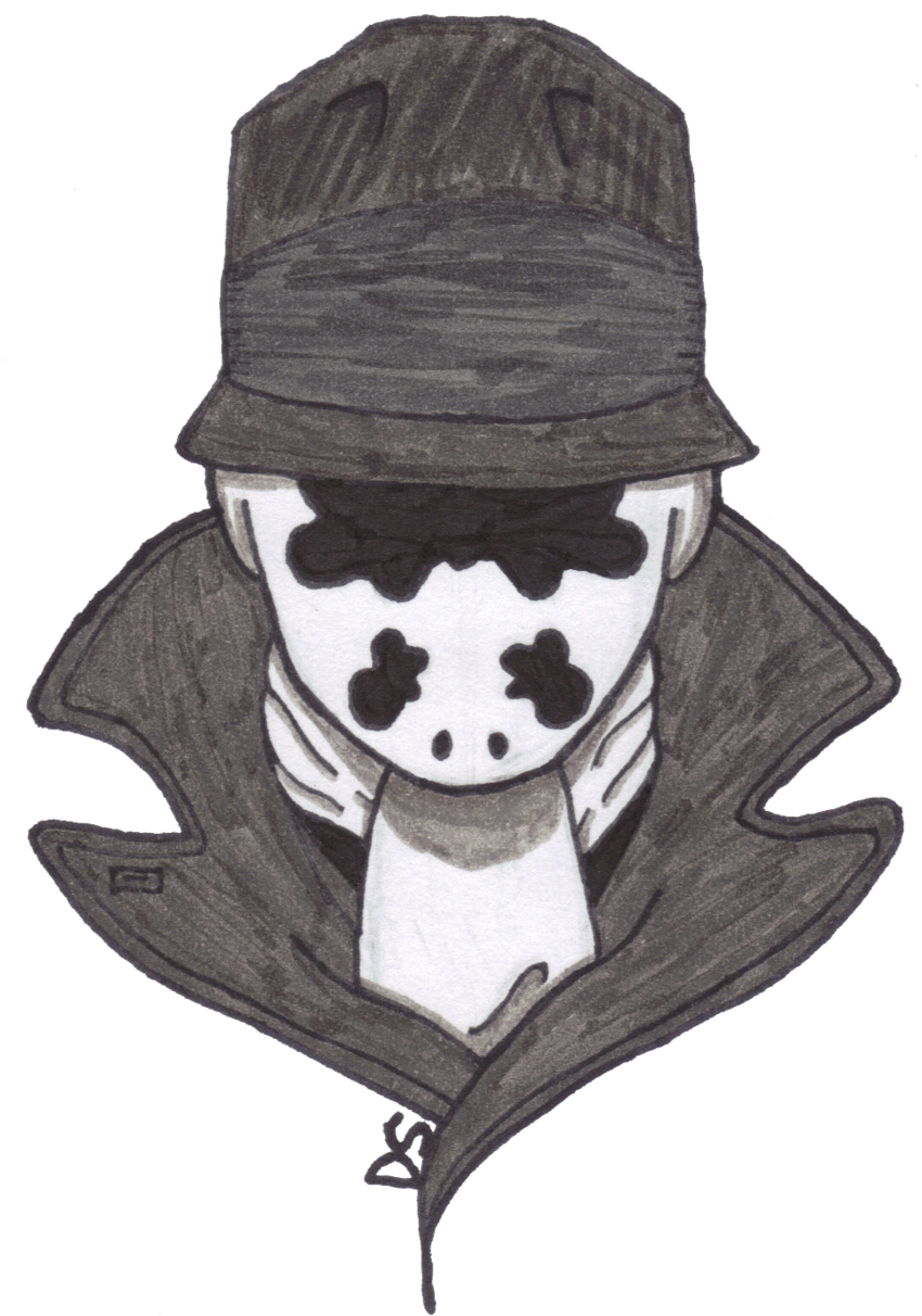 In Black And White Jpg Library Download - Rorschach Transparent (900x1264), Png Download