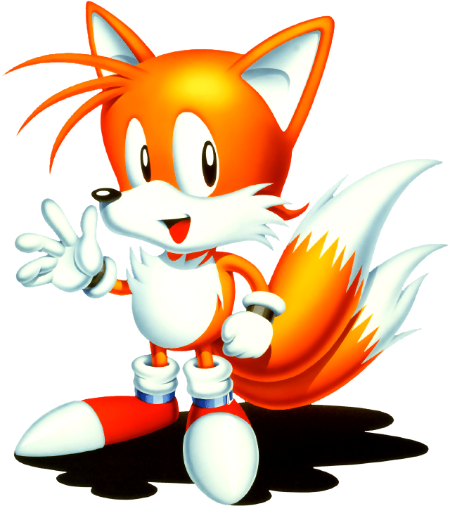 Miles "tails" Prower From The Sonic Videogames Doesn't - Miles Tails Prower (672x736), Png Download