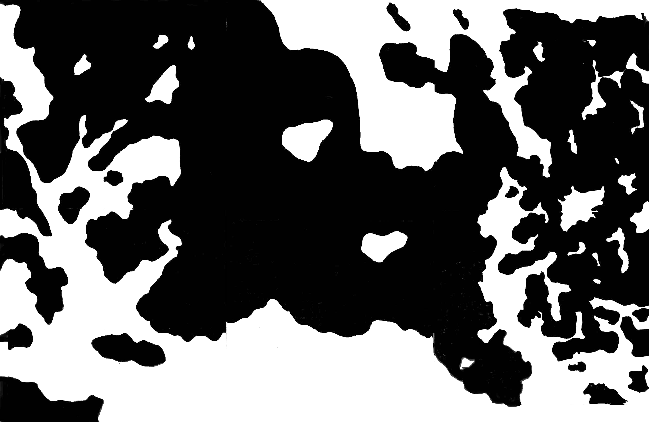 The Image Above Is Not Part Of The Rorschach Test - Optical Illusions Ink Blot (2524x1642), Png Download