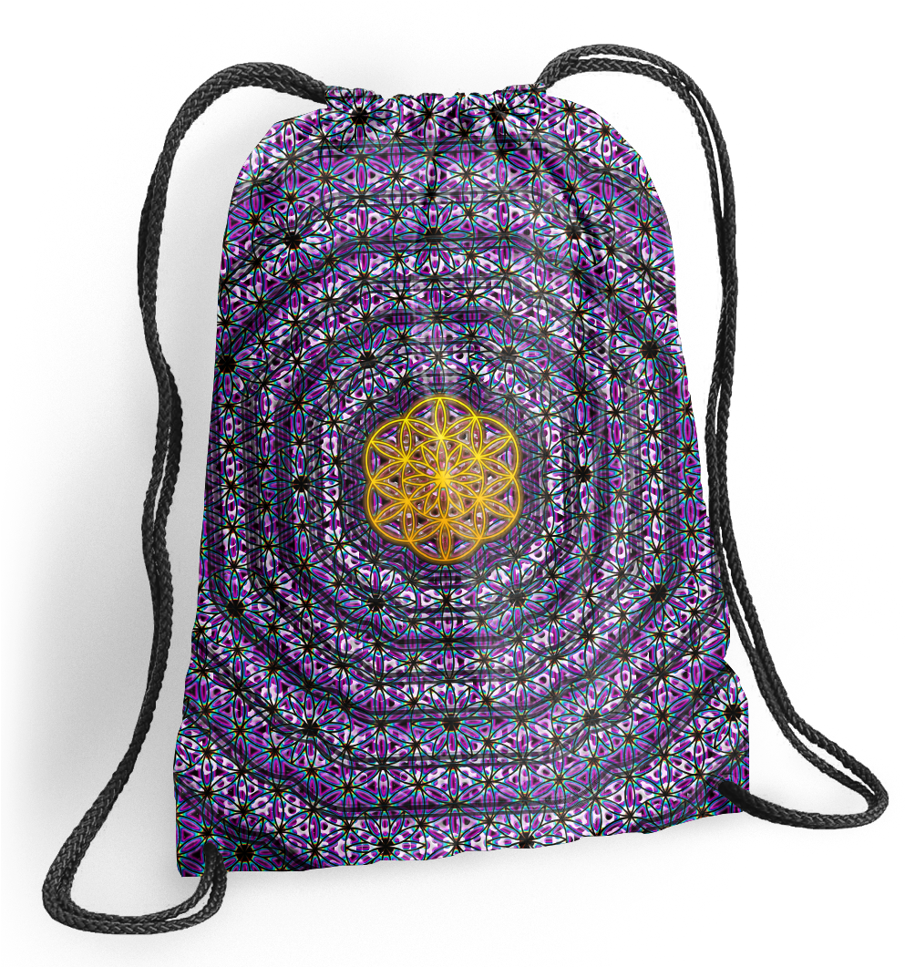 Golden Seed Of Life - Victory Records Mosh Drawstring Backpack Black (1060x1060), Png Download