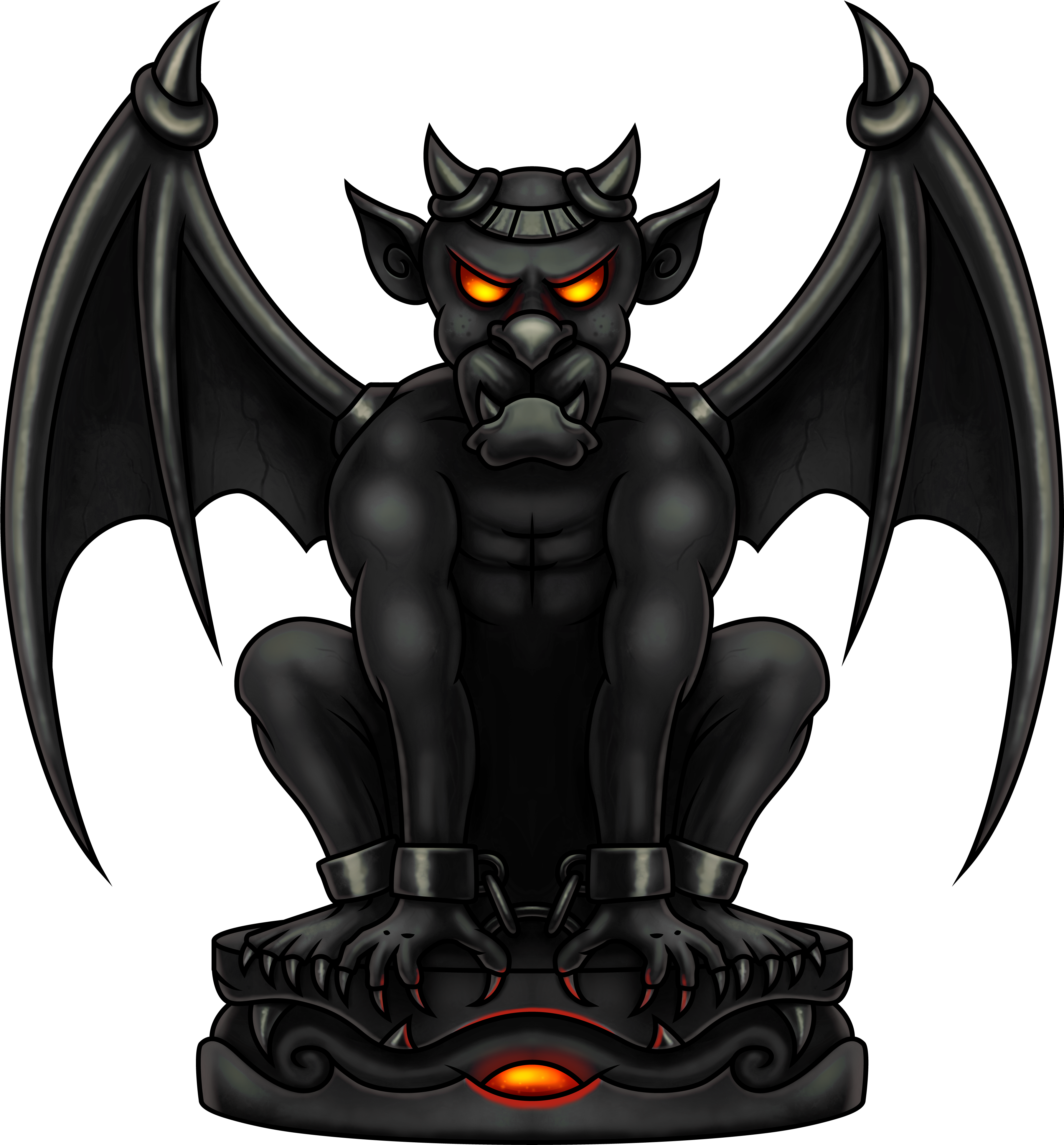 Gargoyle Illustrations (3867x4000), Png Download