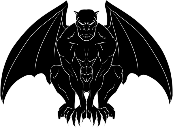 Blue Line Gargoyle Fitness Apparel To Include Hats - Gargoyle Logo Png (600x444), Png Download