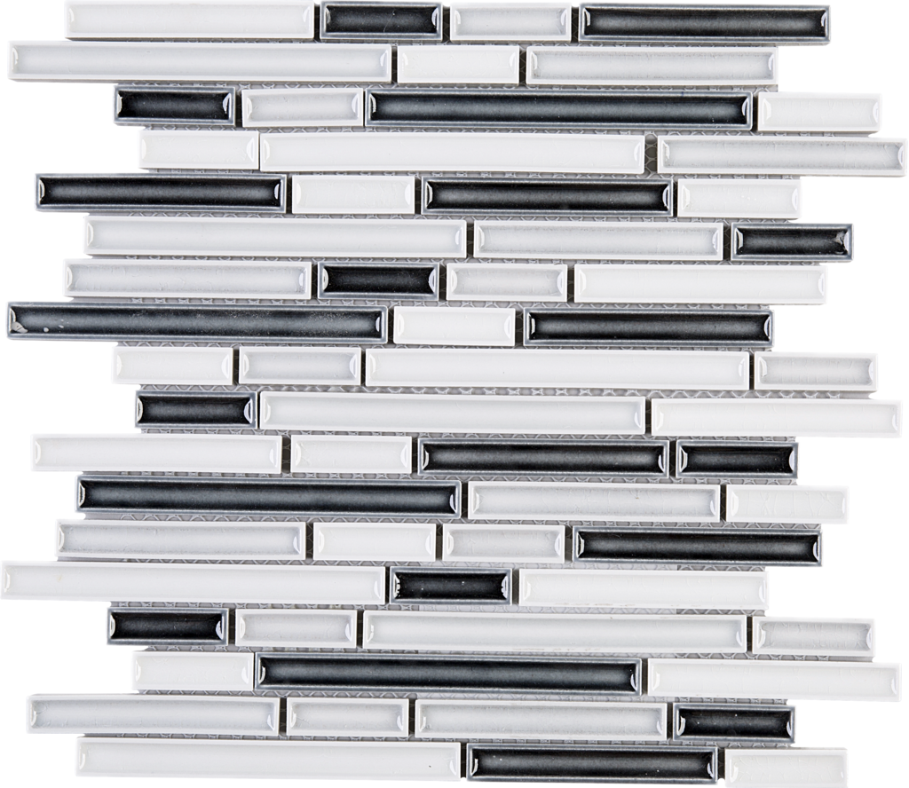 Ash Random Brick Pattern White And Grey Ceramic Mesh - Wood (1024x888), Png Download