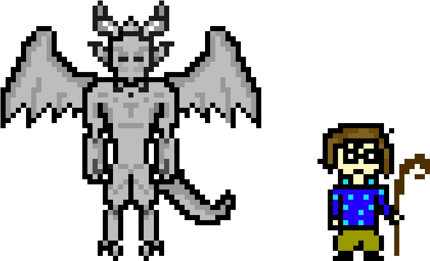 Genes The Gargoyle And William - Cartoon (890x520), Png Download