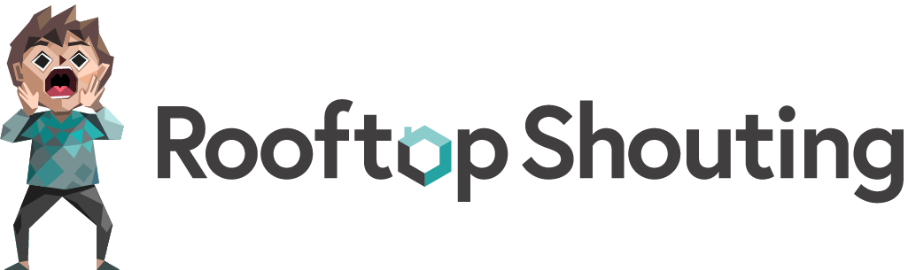 Rooftop Shouting Behind The Scenes Video Game Stories - Graphic Design (1025x305), Png Download