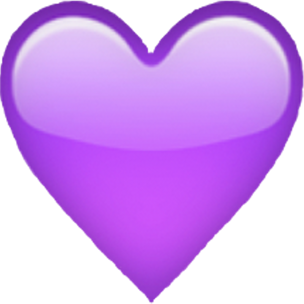 Queen Purple Heart Emoji Purpleheart Purpleheartemoji - Purple Love Heart Emoji (1024x1024), Png Download