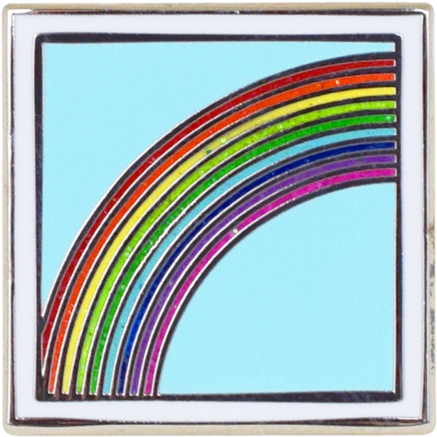 Rainbow Emoji Pin - Emoji (710x710), Png Download