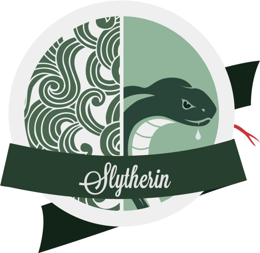 Slytherin By Omninonsense - Creative Design Animal Print Square Throw Pillow (857x933), Png Download