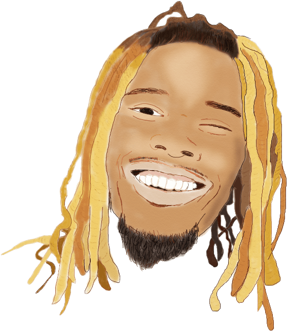 Related - Transparent Fetty Wap Head (592x665), Png Download