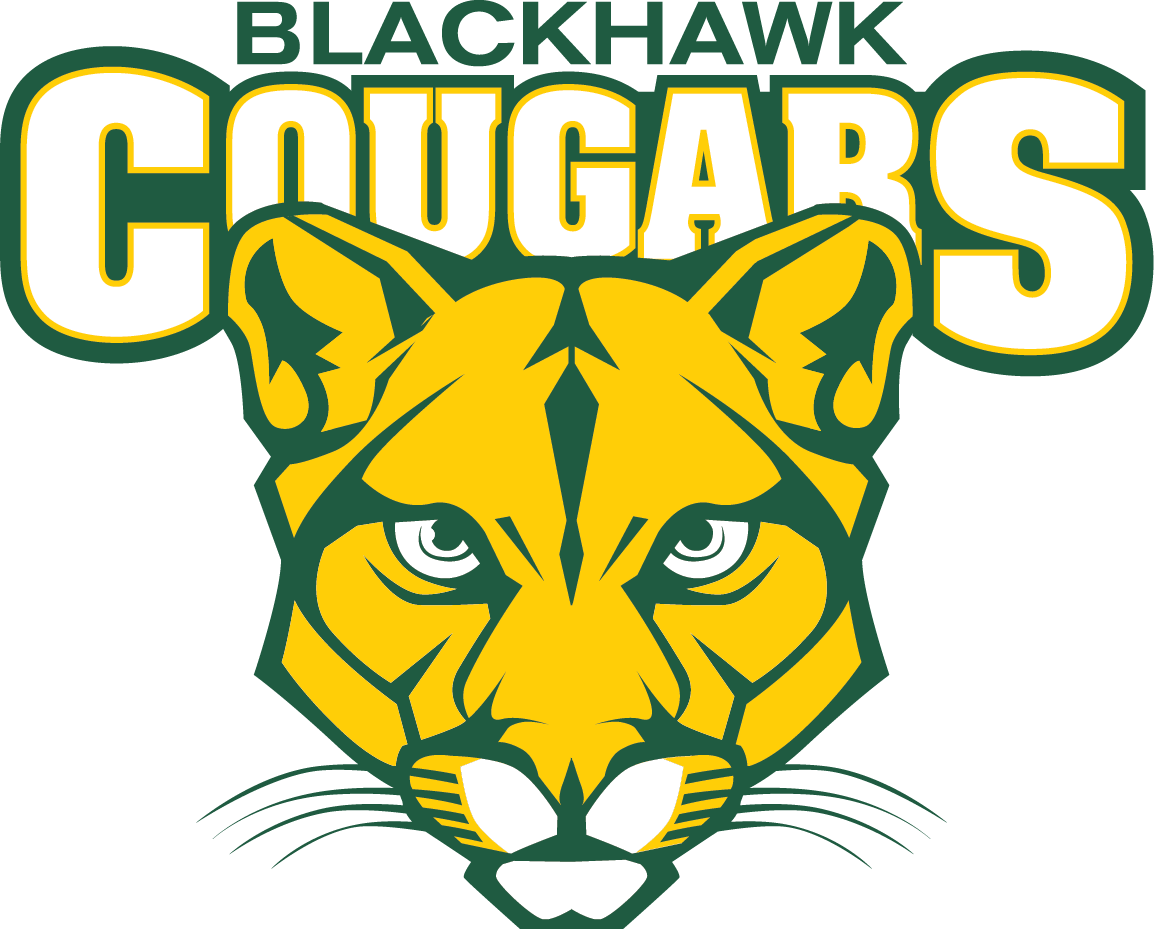 Cougar With Full Name - Blackhawk Cougars (1154x929), Png Download