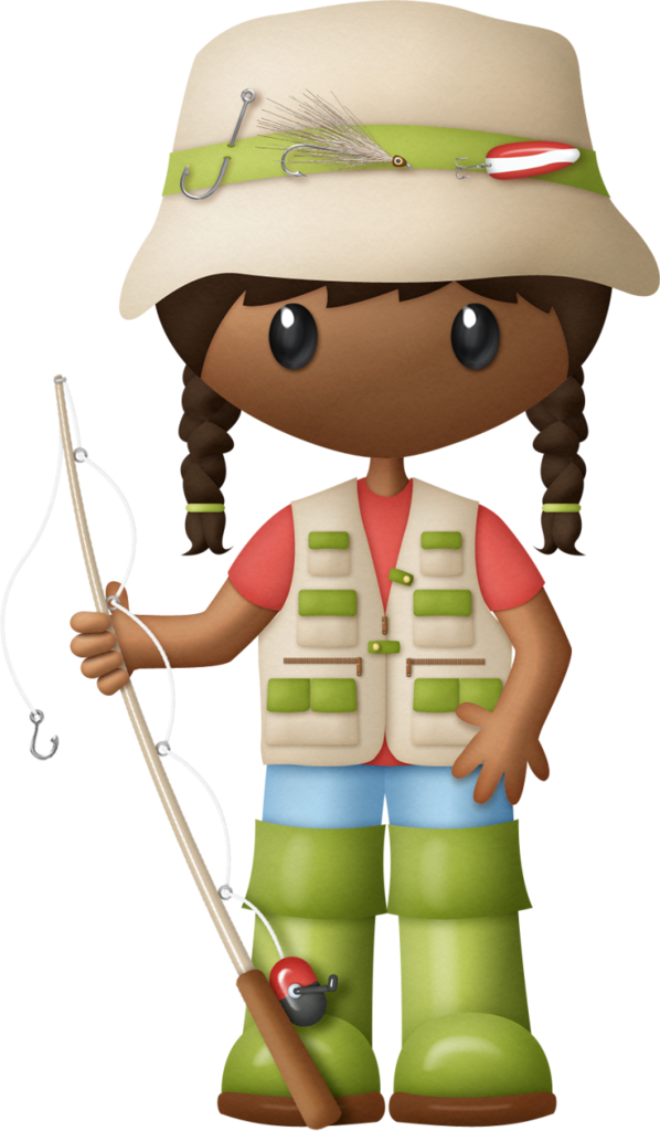 B *✿* Fishing Hole - Menina Pescando Png (598x1024), Png Download