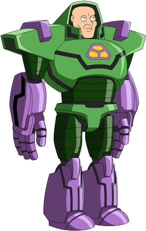 Lex Luther Animation - Family Guy The Quest For Stuff Superheroes (300x470), Png Download