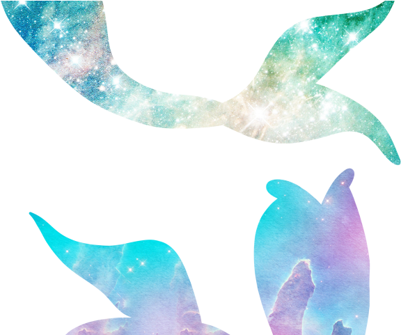 Download Mermaid Tail Clipart Watercolor Mermaid Tail Wall Graphic Full Size Png Image Pngkit