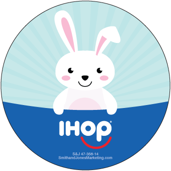 Easter Bunny Sticker [47 356 14] - Cartoon (350x350), Png Download