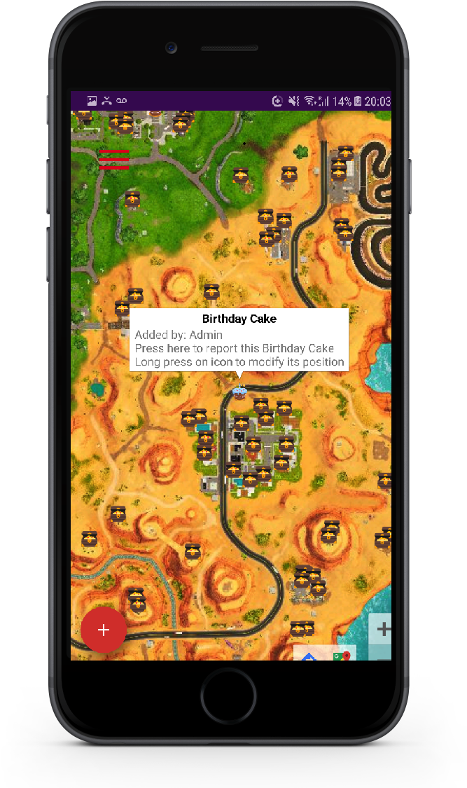 Most Used Map For Fortnite - Iphone (755x1206), Png Download