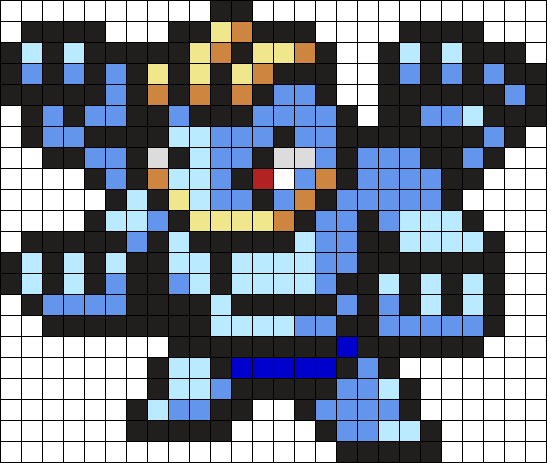 Machamp Pokemon Bead Pattern Perler Bead Pattern / - Pokemon Perler Beads Machamp (547x463), Png Download