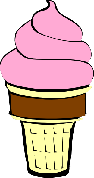 Svg Library Library Strawberries Clipart Ice Cream - Clipart Strawberry Ice Cream (312x591), Png Download