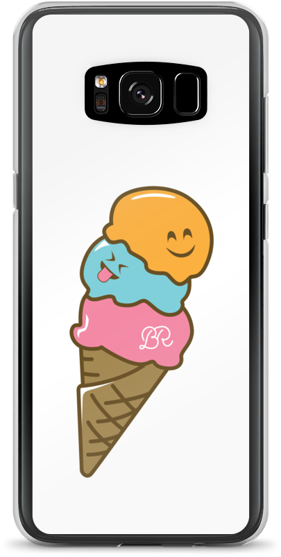 Ice Cream Emoji Iphone Case - Mobile Phone (1000x1000), Png Download