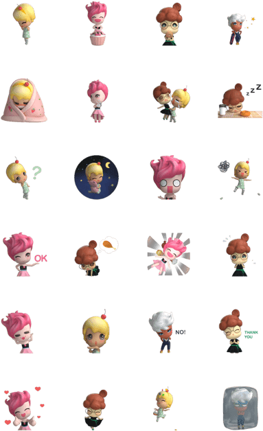 Cute & Sweet Fairy, Tingglee - Emoticon (420x673), Png Download