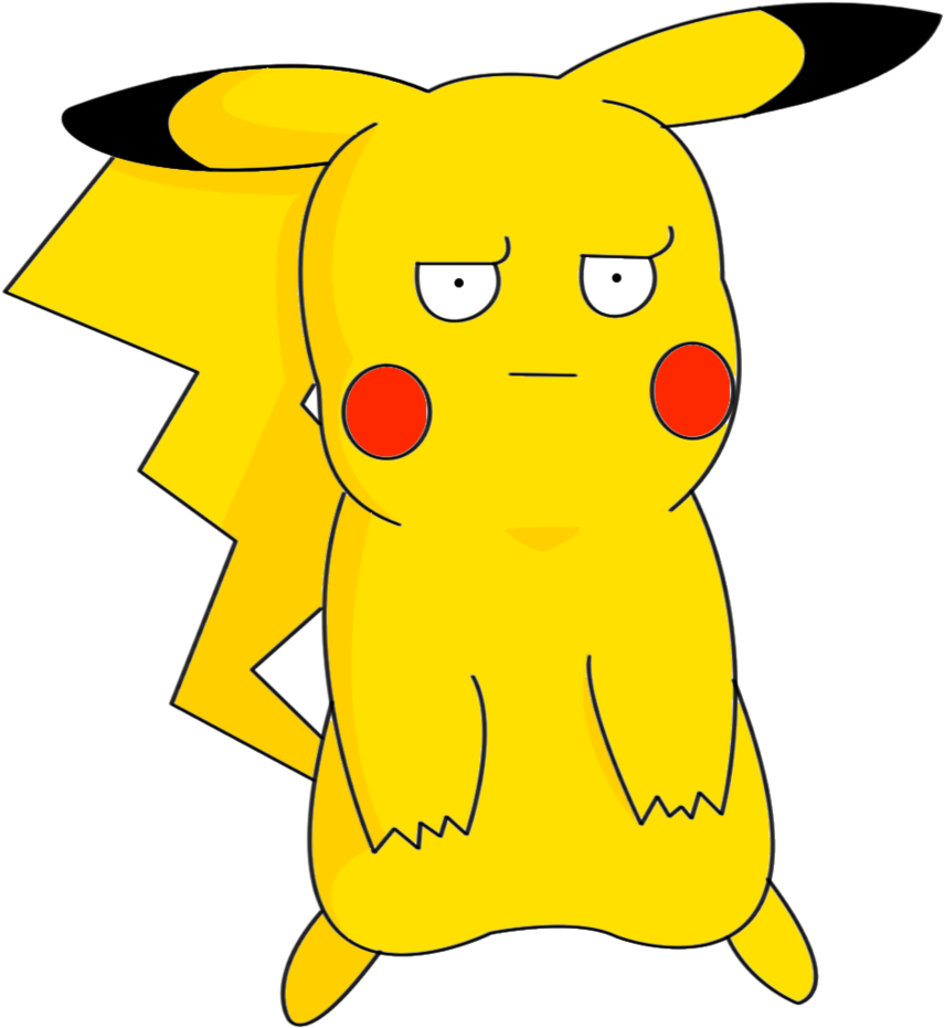 Pikachu For Tumblr - Cartoon (900x983), Png Download