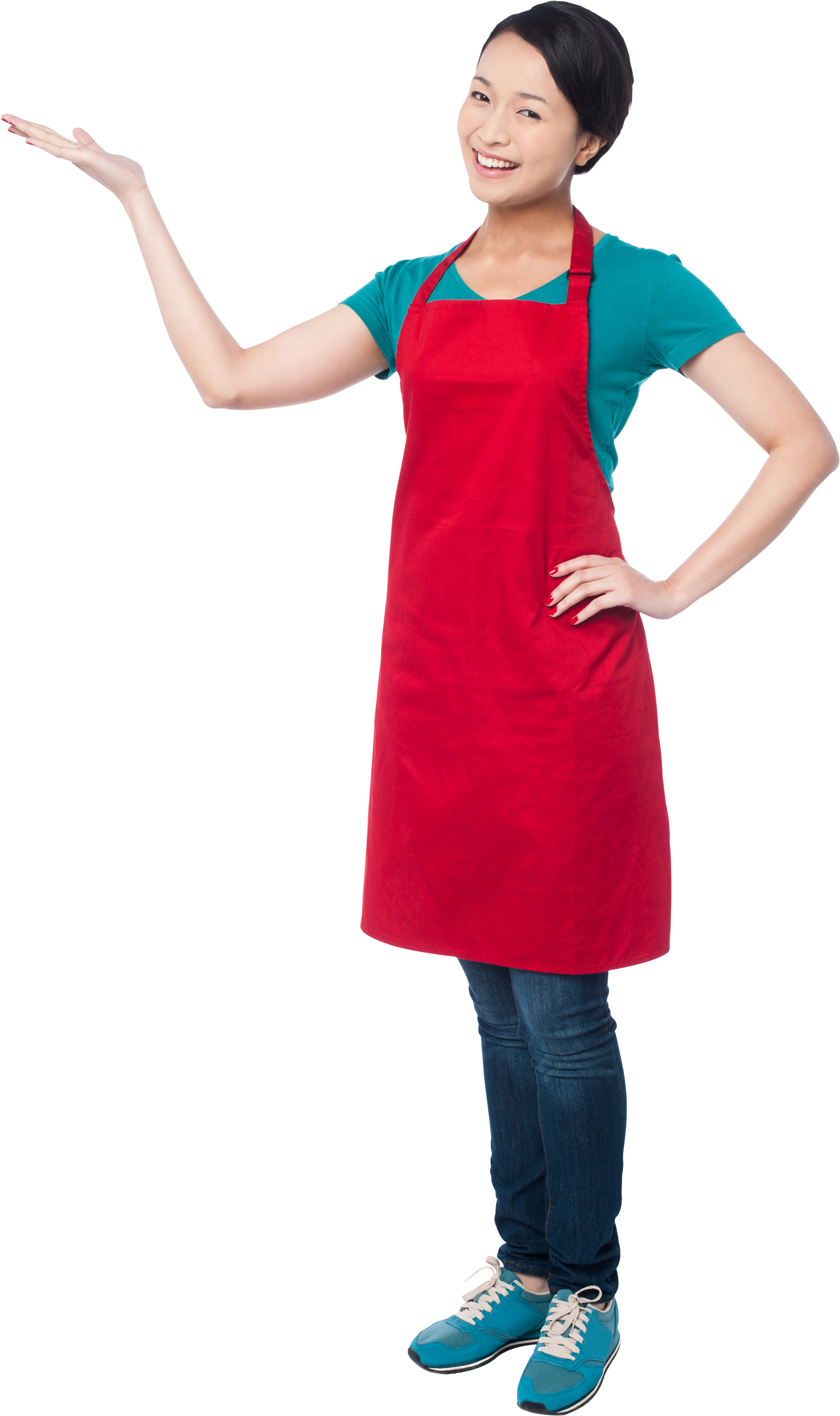 Free Png Women Pointing Left Png Images Transparent - Standing (480x722), Png Download