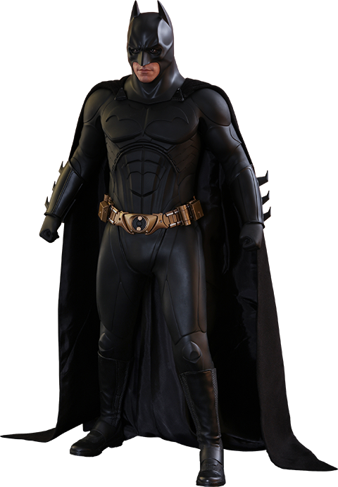 Batman 1/4 Scale Hot Toys Action Figure - Batman Begins: Hot Toys Action Figure: Batman (480x692), Png Download