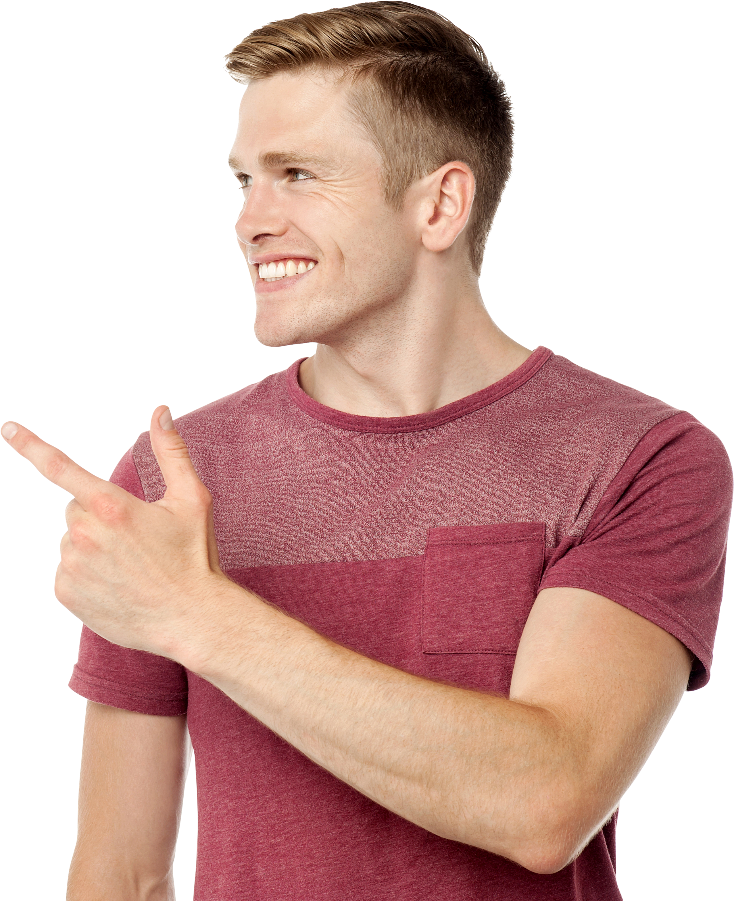 People Pointing Up Png For Kids - Guy Pointing (4809x3200), Png Download