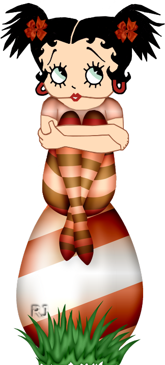 Fantasy Bb Betty Boop, Coloring Pages, Easter, Holidays, - Betty Boop (330x730), Png Download