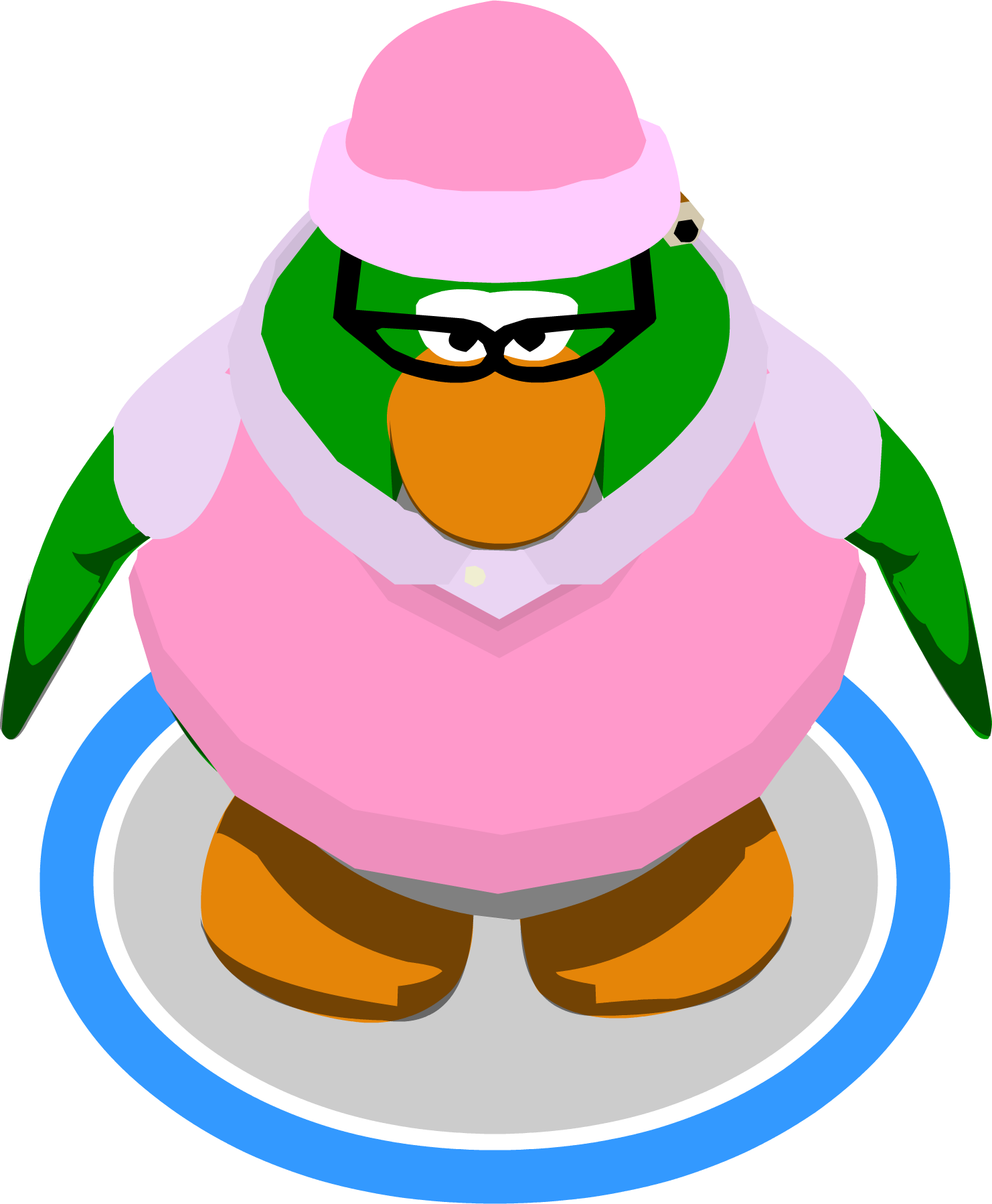 Aunt Arctic Sprite - Club Penguin Aunt Arctic In Game (1482x1798), Png Download
