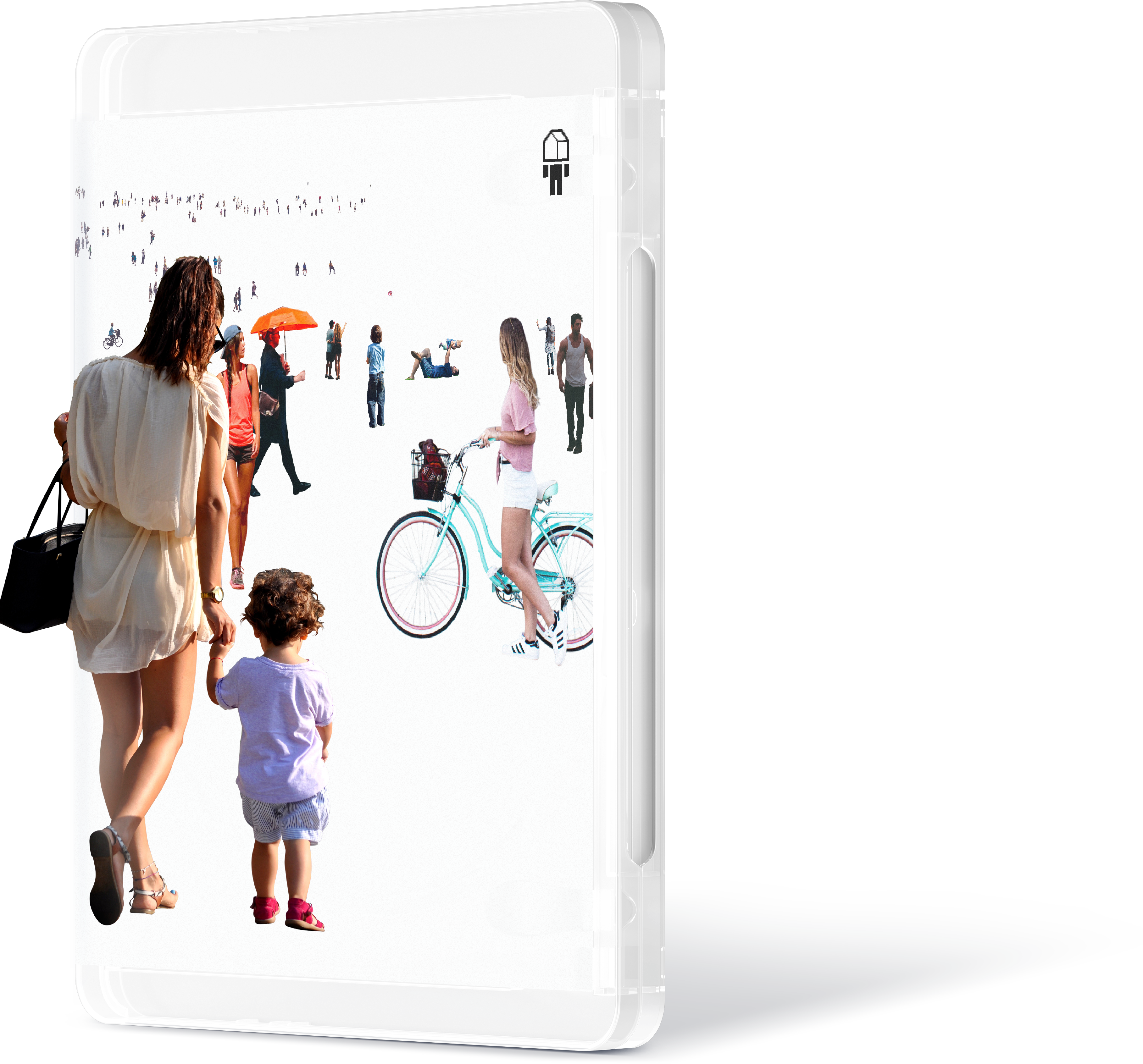 Cutout People From All Walks Of Life Coming Together - Girl (3635x3385), Png Download