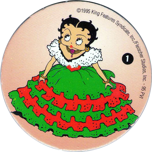 Betty Boop 01 Betty Boop - Betty Boop Pog (600x600), Png Download