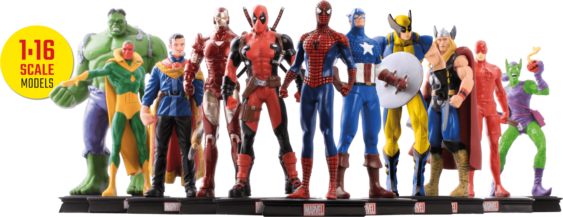 Start Your Collection > - Marvel Universe Figurine Collection (2256x960), Png Download
