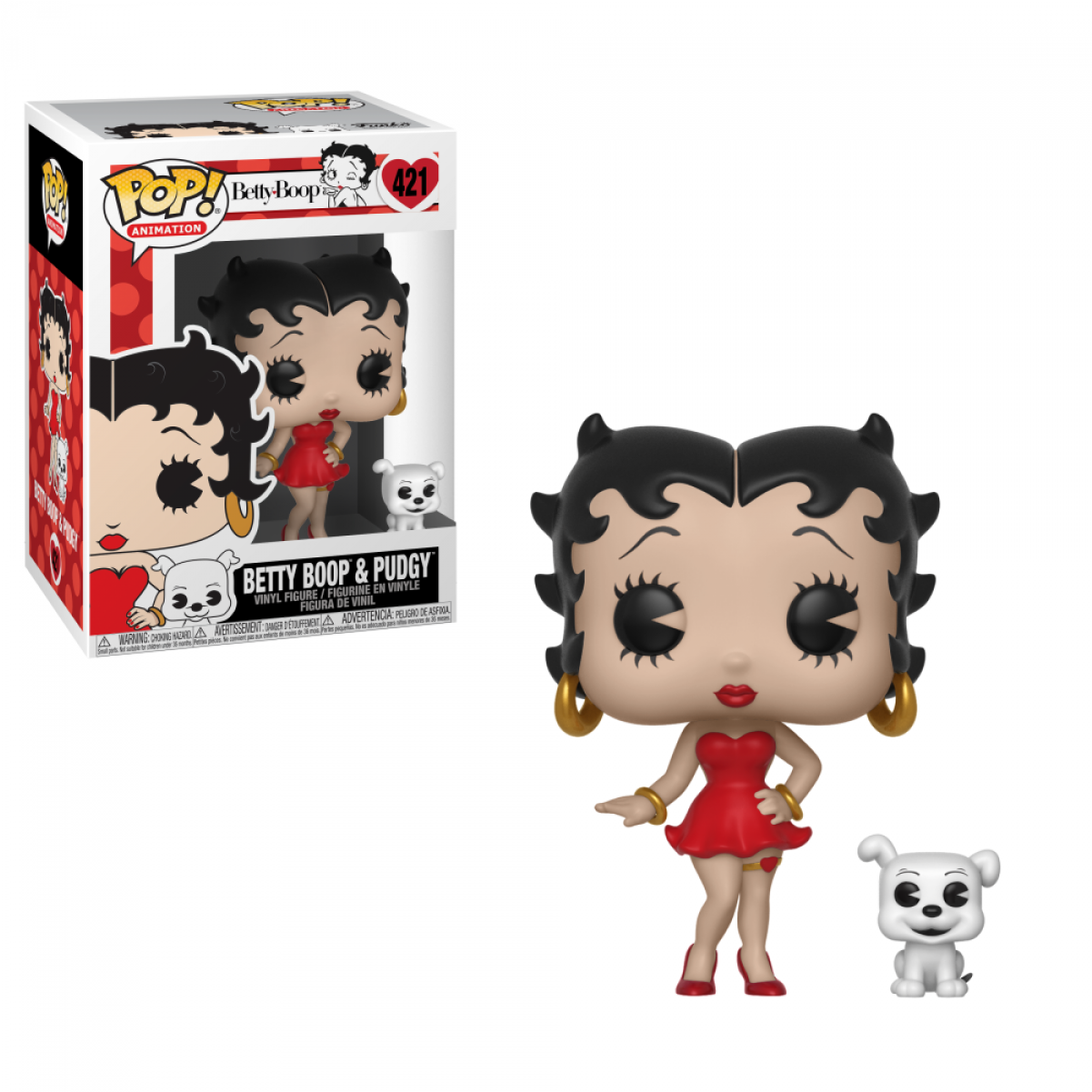 Betty Boop And Pudgy 421 Funko Pop - Betty Boop Pop (1500x1200), Png Download