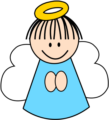 Dibujo De Angelitos (480x640), Png Download