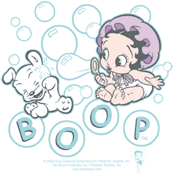 Betty Boop Baby Bubbles Baby Bodysuit - Betty Boop Baby (354x365), Png Download