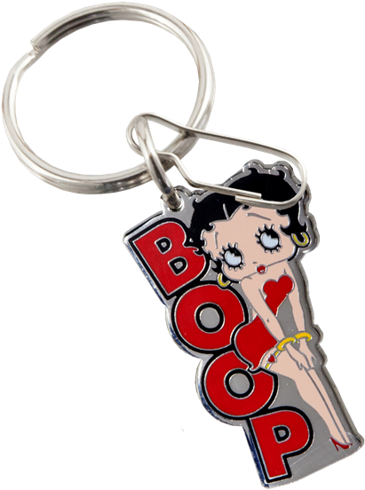 Betty Boop Posing Enamel Key Chain - Plasticolor 004306r01 Volkswagen Classic Bus Enamel (575x600), Png Download