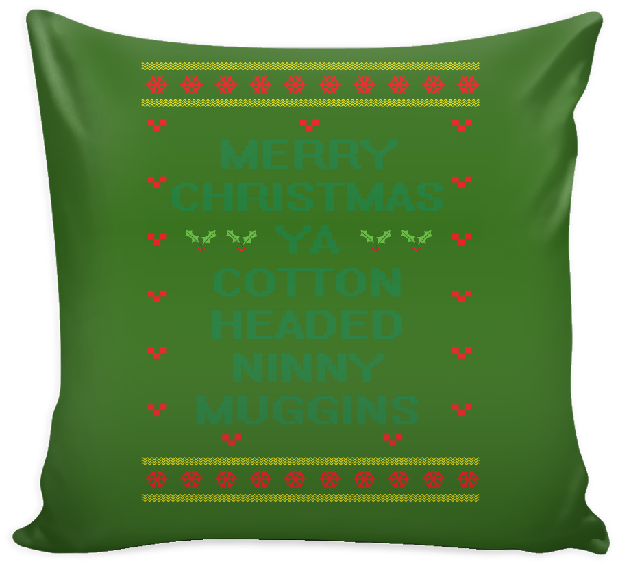 Download Merry Christmas Ya Cotton Headed Ninny Muggins Funny Throw